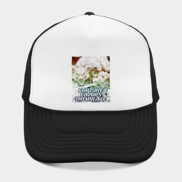 "Fortune Favors The Brave" Vintage Barbarian Fantasy by Nonstop Shirts