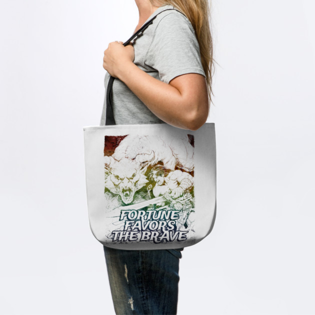 "Fortune Favors The Brave" Vintage Barbarian Fantasy by Nonstop Shirts