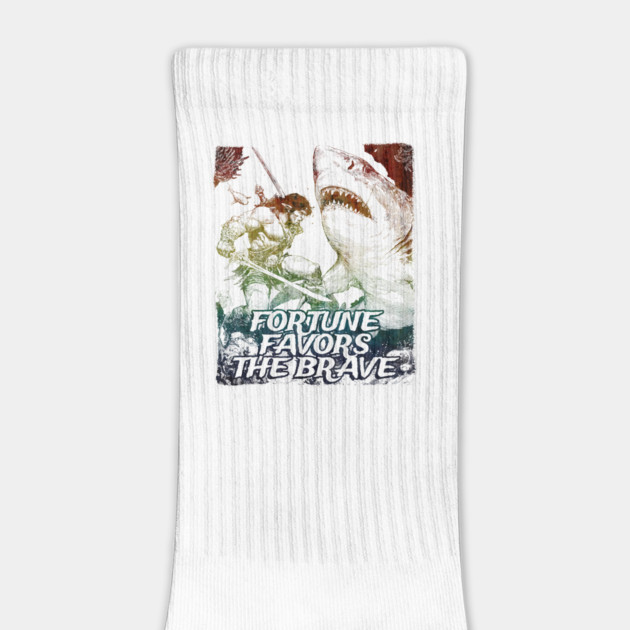 "Fortune Favors The Brave" Vintage Barbarian Fantasy by Nonstop Shirts