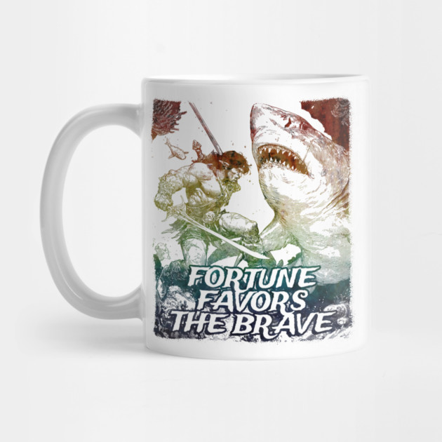 "Fortune Favors The Brave" Vintage Barbarian Fantasy by Nonstop Shirts