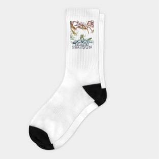 "Fortune Favors The Brave" Vintage Barbarian Fantasy Socks