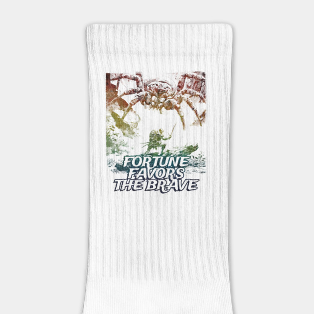 "Fortune Favors The Brave" Vintage Barbarian Fantasy by Nonstop Shirts