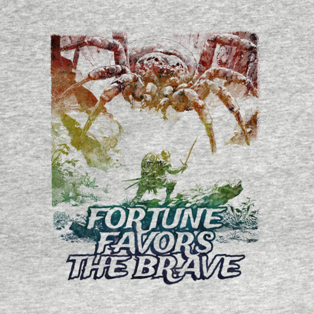 "Fortune Favors The Brave" Vintage Barbarian Fantasy by Nonstop Shirts