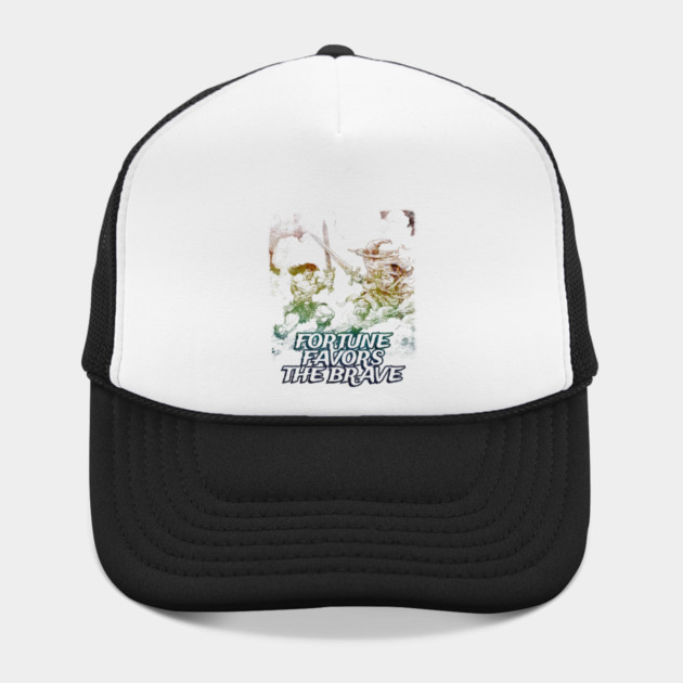 "Fortune Favors The Brave" Vintage Barbarian Fantasy by Nonstop Shirts