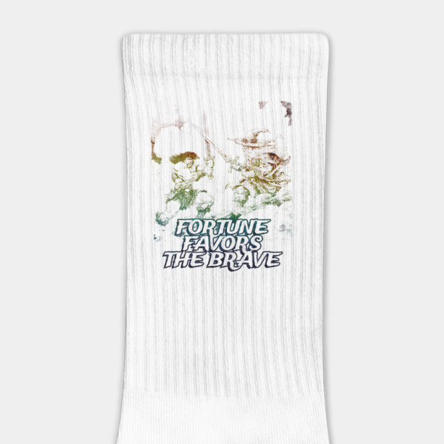 "Fortune Favors The Brave" Vintage Barbarian Fantasy by Nonstop Shirts