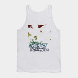 "Fortune Favors The Brave" Vintage Barbarian Fantasy Tank Top