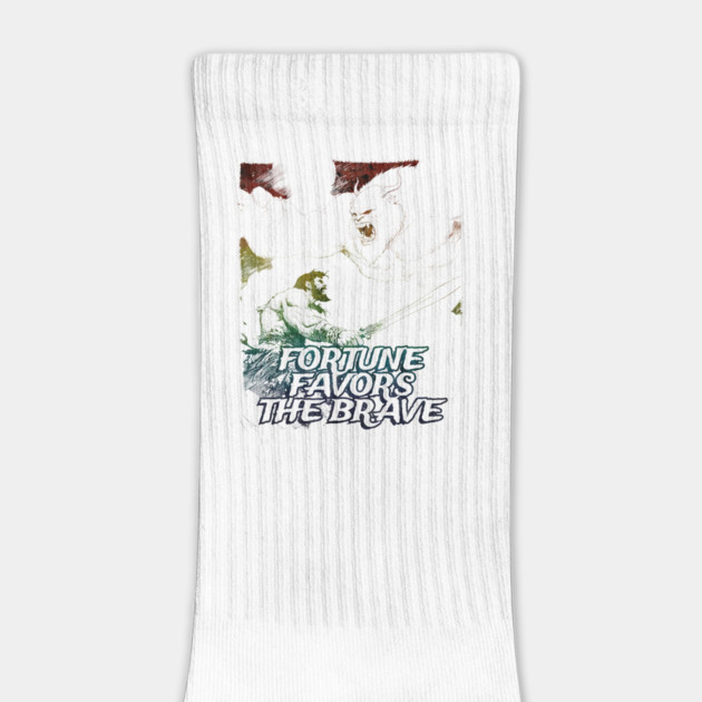 "Fortune Favors The Brave" Vintage Barbarian Fantasy by Nonstop Shirts