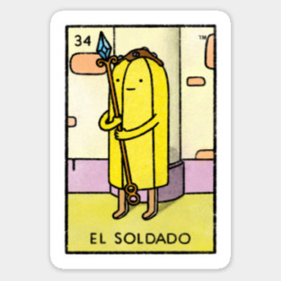 Adventure Time Loteria - El Soldado/Banana Guard Sticker