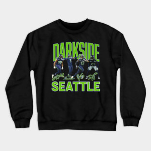 Dark Side Seattle Football, Seattle Seahawks Football Crewneck Sweatshirt