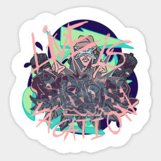 Lost Paradise Graffiti Art Sticker