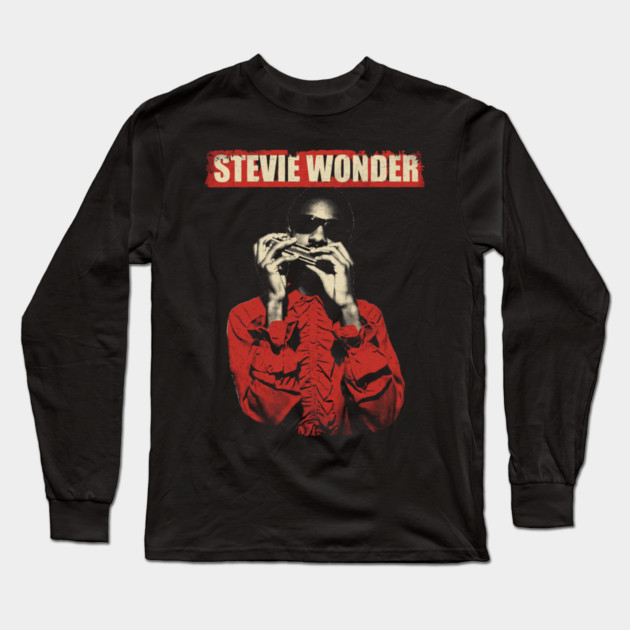 Stevie-Wonder Long Sleeve T-Shirt by dtr_art