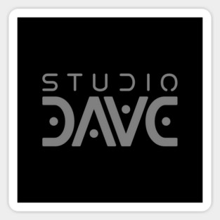 Studio DAVE logo gray Sticker