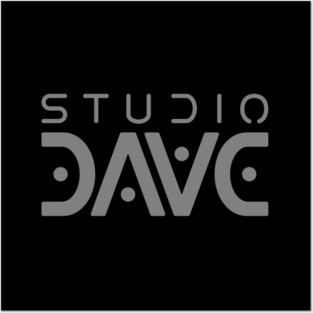 Studio DAVE logo gray Posters and Art