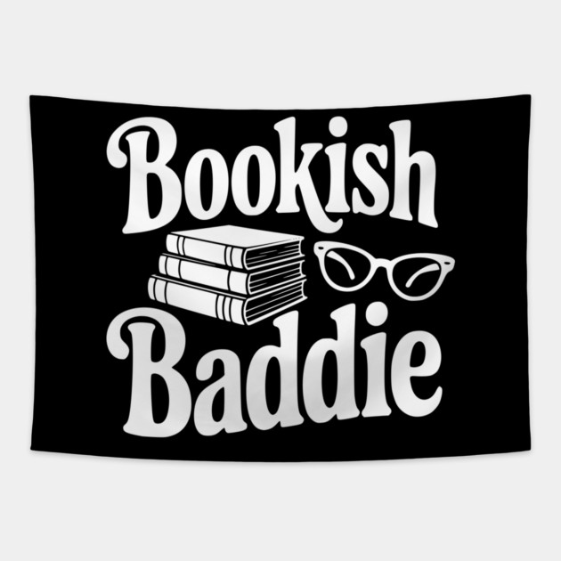Bookish Baddie Tapestry by Frank Ring