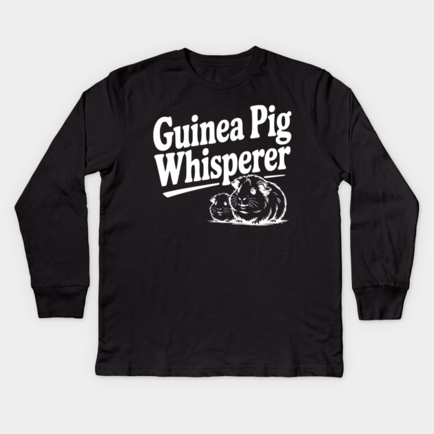 Guinea Pig Whisperer Kids Long Sleeve T-Shirt by Frank Ring