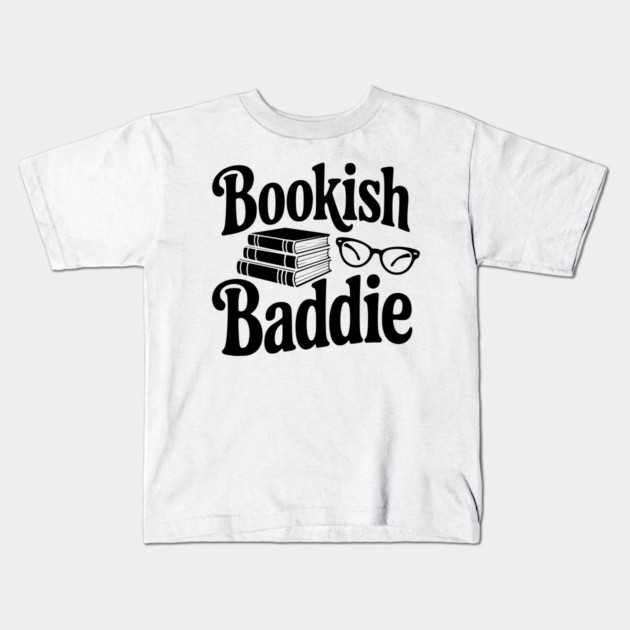 Bookish Baddie Kids T-Shirt by Frank Ring