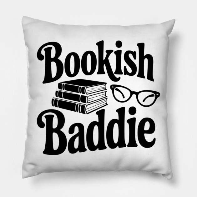 Bookish Baddie Pillow by Frank Ring