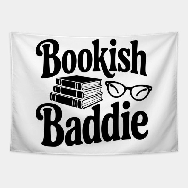 Bookish Baddie Tapestry by Frank Ring