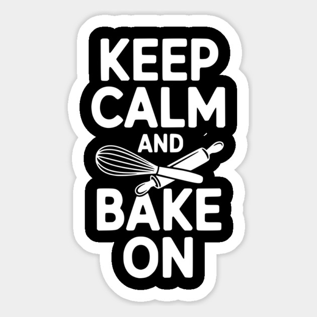 Keep Calm and Bake On Magnet by Frank Ring