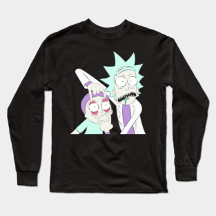 Rick and Morty Duo Illustration Long Sleeve T-Shirt