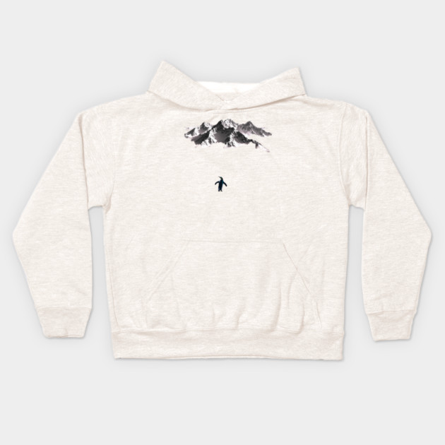 Nihilist Penguin Kids Hoodie by Creatifly Graphic Tees