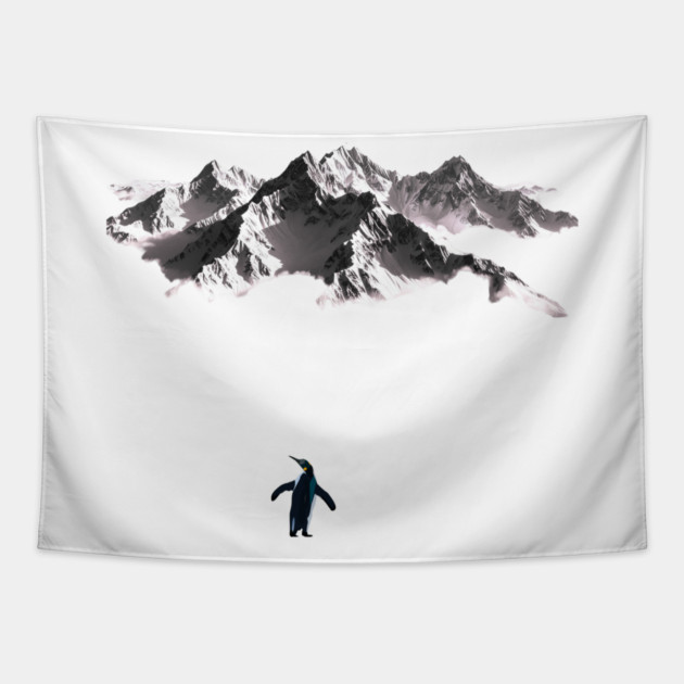 Nihilist Penguin Tapestry by Creatifly Graphic Tees