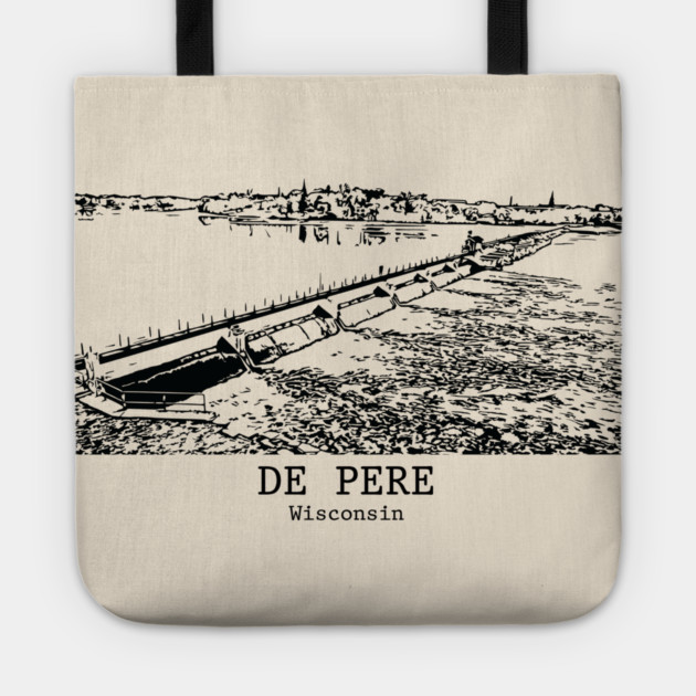 De Pere - Wisconsin Tote by Lakeric