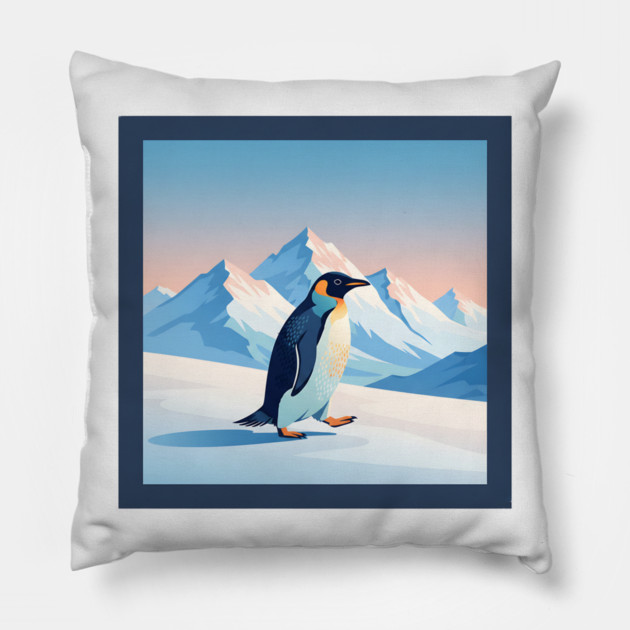 Nihilist Penguin Pillow by Creatifly Graphic Tees