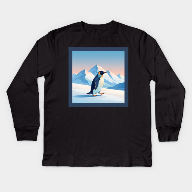 Nihilist Penguin Kids Long Sleeve T-Shirt by Creatifly Graphic Tees