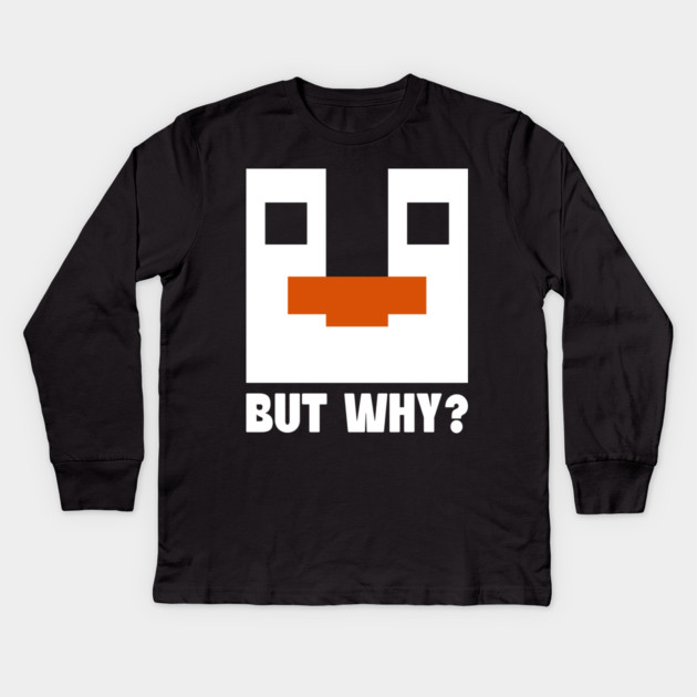 Nihilist-Penguin Kids Long Sleeve T-Shirt by Megadorim