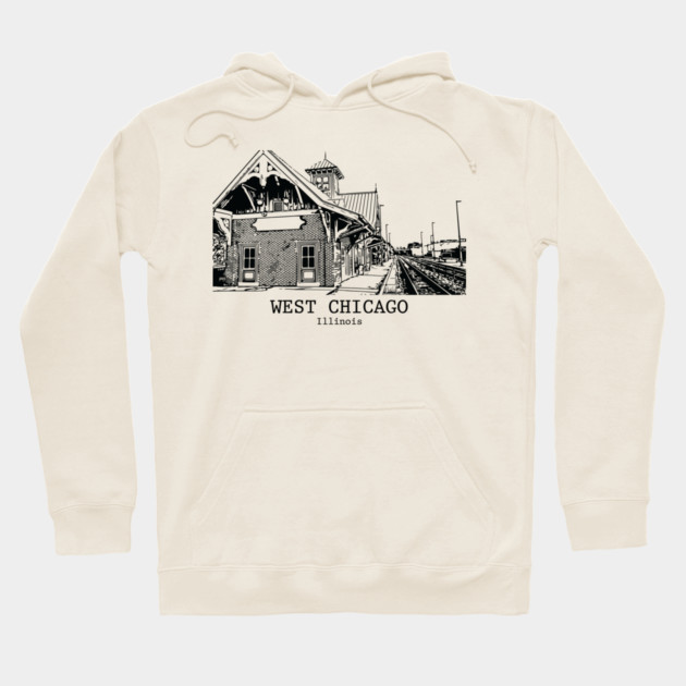 West Chicago - Illinois Hoodie by Lakeric