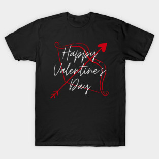 Happy Valentine’s Day Cupid Arrow Heart T-Shirt