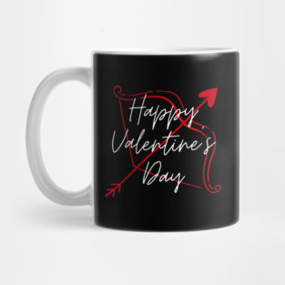 Happy Valentine’s Day Cupid Arrow Heart Mug
