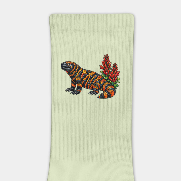 Gila Monster Stained Glass Desert Wildlife Art by BirdsnStuff