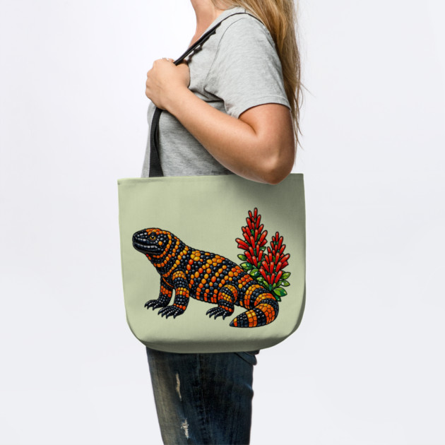 Gila Monster Stained Glass Desert Wildlife Art by BirdsnStuff