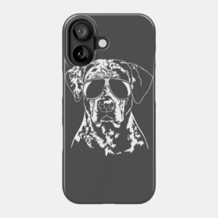 Funny Catahoula Leopard Dog with sunglasses Phone Case