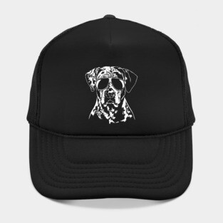 Funny Catahoula Leopard Dog with sunglasses Hat