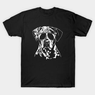 Funny Catahoula Leopard Dog with sunglasses T-Shirt