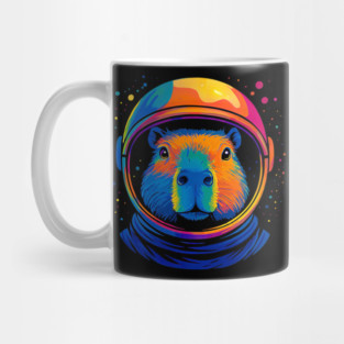 Cute Space Funny Capybara Astronaut Mug