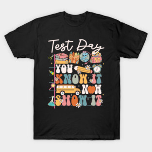 Cute Test Day School Design with Fun Lettering T-Shirt