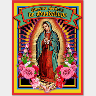 Virgin Mary of Guadalupe Holy Card Posters and Art