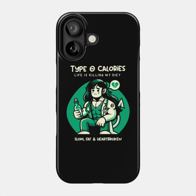 TYPE O CALORIES Phone Case by artslaves