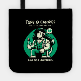TYPE O CALORIES Tote