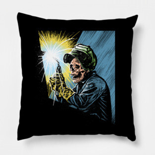 Welder skull Pillow