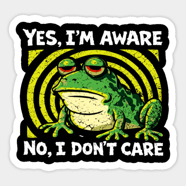 Yes I'm Aware No I Don't Care Cynical Humor Magnet by Anticorporati