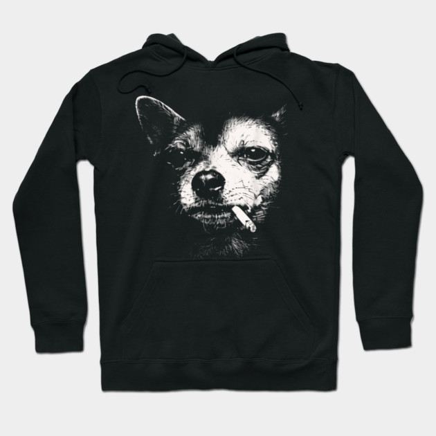 Dog-Smoking-Cigarette Hoodie by dtr_art