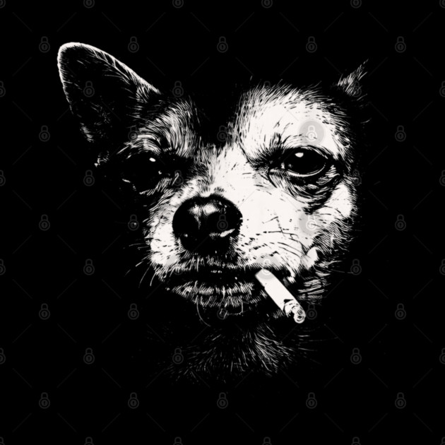 Dog-Smoking-Cigarette by dtr_art