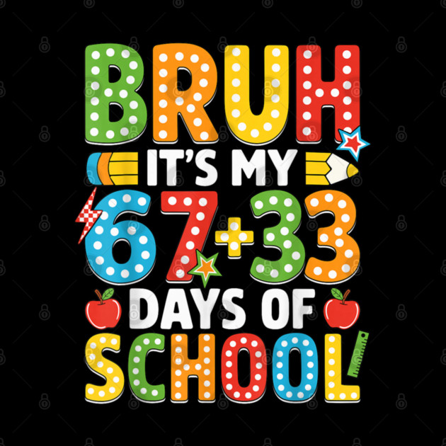 Bruh It's My 100 Days Of School by dtr_art