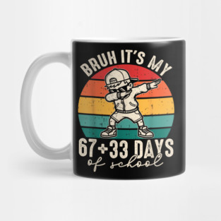 100 Days Of School 67+33 Mug