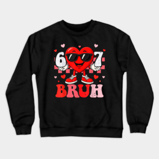 Bruh It's My 100 Days Of School Crewneck Sweatshirt